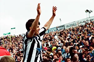 Match action Newcastle United 7-1 Leicester City 1993 League Campaign