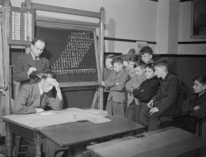 Mathematics class Antoon van den Hurk Mathematician SP