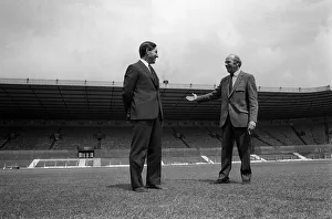 Matt Busby introduces new Manchester United manager Frank O Farrell to Old Trafford