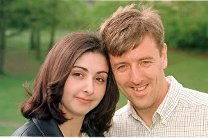 Matt Le Tissier footballer with Southampton with his new girlfriend Angela Nabulsi