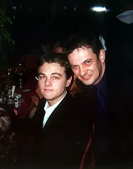 Matthew Wright with Leonardo DiCaprio at premiere 1998 at the Man in the Iron Mask