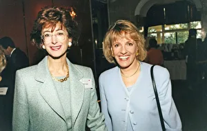 Personality Prints: Maureen Lipman with Esther Rantzen at celebrity party - October 1995 30 / 10 / 1995