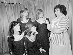 Maureen Nolan mother of the Nolan sisters seen here with the girls during the girls tour