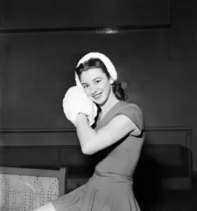 Ice Skating Prints: Maureen Pain, 21-year-old Skating Champion (She is the holder of 13 trophies
