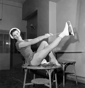 Maureen Pain, 21-year-old Skating Champion (She is the holder of 13 trophies
