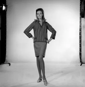 Maureen Walker seen here modelling Cardigan. 1960