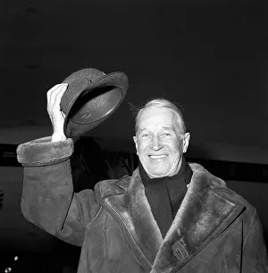 Maurice Chevalier Actor - Feb 1968 arriving at Heathrow from Amsterdam