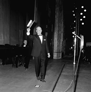 Maurice Chevalier Actor - Feb 1968 with people from the audience