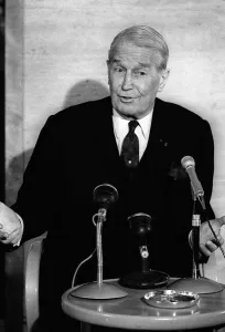 Maurice Chevalier Actor - Feb 1968 at a Press Conference at the Lincoln Room