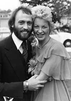 Maurice Gibb of the Bee Gees pop group with his bride Yvonne Spenceley after their