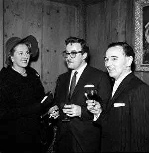 Maurice Woodruff Clairvoyant January 1960 with actor comedian Peter Sellers