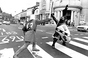 Max Diamond and Frank Hayden of the British Jousting Society in Sunderland for