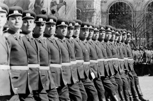 May Day Parade in Red Square, Moscow. 9th May 1967