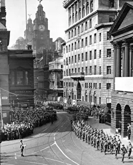 01450 Prints: The Mayor of Liverpool, Alderman, Sidney Jones inspects The 10th Home Defence Battalion