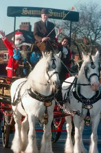 Carriage Prints: Mayor of Middlesbrough, Councillor Irene Berryman was joined by Santa