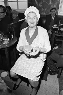 Drink Prints: Mayor of West Bromwich, Lilian Peckover enjoys a drink after completing her West Bromwich