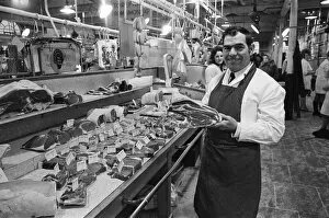 01381 Collection: Meat market, Stockton-on-Tees. 1973
