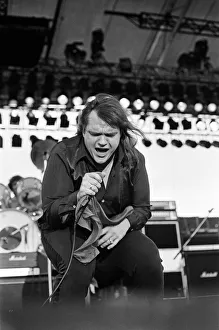 Festival Prints: Meatloaf performing at Monsters of Rock festival at Castle Donington. 20th August 1983