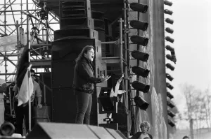 Meatloaf performing at Monsters of Rock festival at Castle Donington. 20th August 1983
