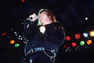 Meatloaf Rock Singer performing on stage at the Reading Rock Festival