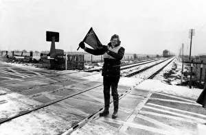 Flags Prints: When a mechanical fault put the Follingsby automatic level crossing out of action ofn