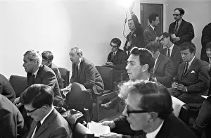 Media at News Press Conference, Birmingham Maternity Hospital