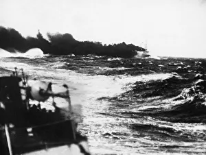 Mediterranean Sea Battle: Units of the Italian Fleet engaged by British convoy escorts