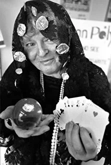 Images Dated 3rd February 1989: Meet Gipsy Magarite, who has been busy predicting the futures of folks from her base at