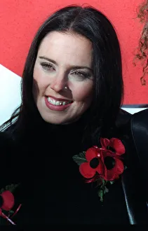 00085 Prints: Mel C of Spice GIrls at launch Poppy Appeal October 1997 with Dame Vera Lynn