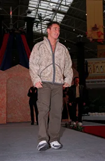 Will Mellor Actor October 98 On catwalk modeling clothes at a fashion show were tv