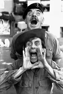 Meluyn Hayes with Windsor Davies top stars of It Aint Half Hot Mum DBase