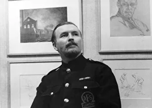 A member of the London The Auxiliary Fire Service (AFS) during World War Two