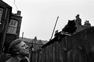 Member of Parliament for Birmingham Sparkbrook Roy Hattersley visits his constituency