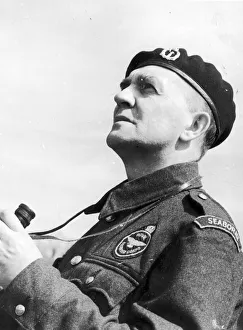A member of the Royal Observer Corps wearing the new Seaborne shoulder flash during