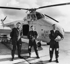 Rescue Prints: Three members of the Air Sea Rescue team on standby duty at their RAF Brawdy base in