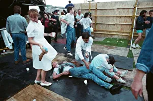 For some members of the audience at Roundhay Park Leeds watching Michael Jackson in