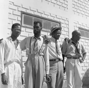 Caribbean Prints: Members of the British Empire Citizensand Workers Home Rule Party seen here in Port O