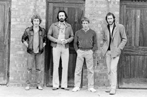 00450 Prints: Members of the British rock group The Who pose for pictures after new drummer Kenney
