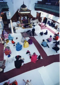 Worship Prints: Members of Cardiffs Sikh Community celebrate the Sikh New Year at the Cardiff Sikh