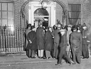 Members of the General Council of the Trades Union Congress seen here leaving 10 Downing