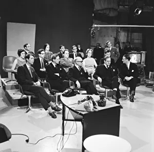 Television Studios Prints: Members of Heart Transplant Team are interviewed at BBC Studios Line Grove, London