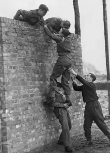 01450 Prints: Members of the Junior Training Corps and the Army Cadet Force undergoing a toughening up