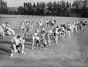 Bayonet Prints: Members of the L. D. V. seen here completing a course of intensive training to prepare them