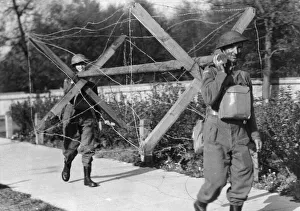 Security Prints: Members of the Reading Home Guard preparing to take part in a anti invasion exercise in