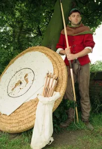 00710 Prints: Members of the Rosa Mundi medieval society at their fair at Kirkleatham Old Hall Museum
