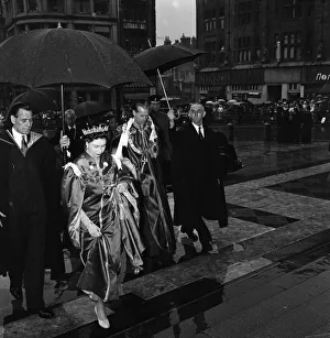 Tiara Prints: Members of the Royal Family attend a dedication of the Chapel of the Most Excellent Order