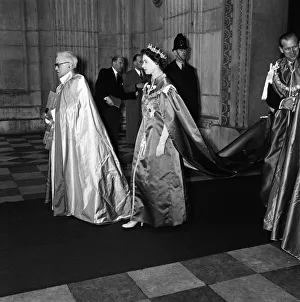 01275 Prints: Members of the Royal Family attend a dedication of the Chapel of the Most Excellent Order