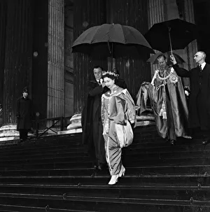 01275 Prints: Members of the Royal Family attend a dedication of the Chapel of the Most Excellent Order
