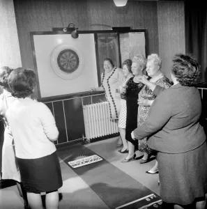 Members of the Southampton Fat Ladies Club'gather for their weekly meeting