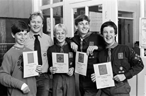Scout Prints: Five members of Thurstonland scout group have been presented with certificates